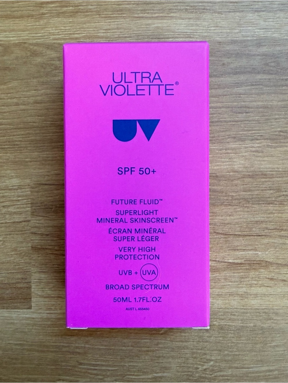 *BNIB* *Int'l Version* UltraViolette FutureFluid Superlight Mineral SPF 50+